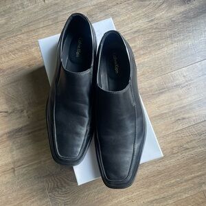 EUC Calvin Klein Men's Babe Dress Calf 34F0002 Black Slip On Loafers Size 11.5 D